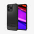 ACS06561 - iPhone 15 Pro Max Case Rugged Armor (MagFit) in matte black showing the back